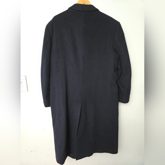 Kuppenheimer Men’s Peacoat Cashmere Blend Navy Blue England Quiet Luxury *read* - Picture 8 of 14